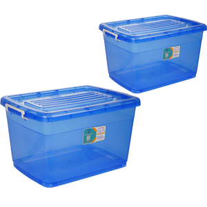 ภาชนะเก็บอาหารทรงสี่เหลี่ยม75L 62X44X36.5Cm ภาชนะพลาสติกสำหรับจัดเก็บบรรจุภัณฑ์แบบกล่องเวียดนาม - Product Image 5