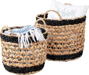 Panier de rangement en herbe de mer du Vietnam, forme ronde, multi-usage, pour la lessive, nouveau style 2026, couleur naturelle, décoration intérieure, OEM/ODM - Product Image 3