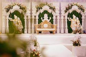 English <b>Wedding</b> Reception Party Stage Panels Elegant <b>Wedding</b> Theme White Backdrop <b>Frame</b> Modern <b>Wedding</b> Stage Australia - Product Image 3