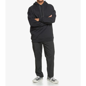 Cotton Oversize <b>Pullover</b> Custom Logo Sweatshirt Puff Printed Hoodies <b>Men</b> Women Casual Wear Hoodies Black Color <b>For</b> Unisex - Product Image 3