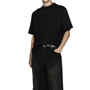 T-shirt personnalisé vierge du fabricant, 300 GSM, poids lourd, couleur personnalisée, T-shirt surdimensionné, T-shirt court pour homme - Product Image 1