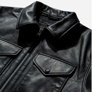 เสื้อแจ็คเก็ตหนังวัวแท้ 100% รุ่นใหม่สำหรับผู้ชาย TWILL SPORTS 2026 คอตั้ง กันน้ำ ระบายอากาศได้ดี สวมใส่สบายสำหรับฤดูใบไม้ร่วง มีไซส์พลัส - Product Image 4