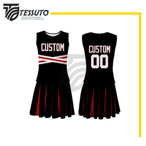 El mejor precio Uniforme de animadora sin mangas Venta caliente Sublimación Uniformes profesionales Diseño de buena calidad Uniforme de animadora - Product Image 1