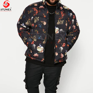 2023 <b>Men's</b> Winter Puffer <b>Jacket</b> with O-Neck High Quality <b>Canvas</b> Casual Outwear Stand Collar and Padded Coat - Product Image 5