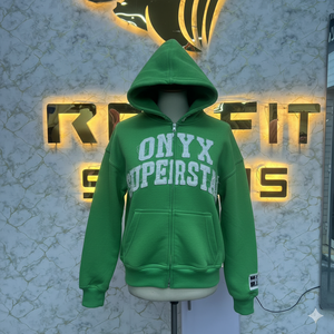 เสื้อฮู้ดมีซิปสำหรับผู้ชายรุ่นกีฬาตัดแบบใหม่มีฮู้ดพิมพ์ลายตามสั่ง - Product Image 4