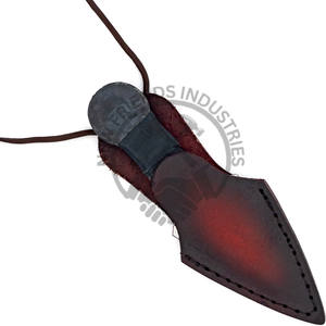 Omnotent มีดตัดหนังสไตล์ยุคกลางทำจากเหล็กคาร์บอนสูงขอบตรงขอบแบบ DIY - Product Image 3