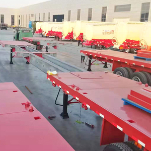 Semirremolque de Plataforma Extensible de 40 pies y 3 Ejes |   Cama Baja Reforzada para Remolque de Plataforma Desplegable - Product Image 6