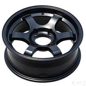 Nuovo Cerchio in Lega Forgiato Nero TE37 <span class=keywords><strong>16</strong></span>" 5x139.7 16x6J -21mm ET Concavo per Samurai e LADA NIVA 4x4 Fuoristrada - Product Image 2