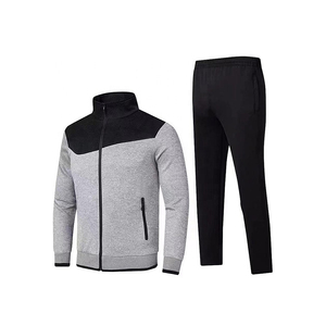 Conjunto de pantalones de chándal ajustados con estampado de logotipo personalizado para hombre XL y sudadera térmica, ropa de entrenamiento de invierno ajustada de peso pesado de talla grande - Product Image 1
