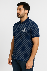 Venta al por mayor de los hombres personalizados XL verano para Polo de manga corta de punto de primera calidad con impresión digital - Product Image 3
