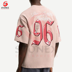 Custom Logo Heavyweight Oversized Tees 100% Cotton Boxy Fit Dtg Print Vintage T-<b>shirt</b> <b>for</b> <b>Men</b> - Product Image 2