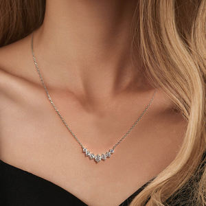 High Quality Moissanite <b>Tennis</b> <b>necklace</b> Shining D colors VVS Moissanite diamond Women <b>Necklace</b> Fast Delivery - Product Image 3