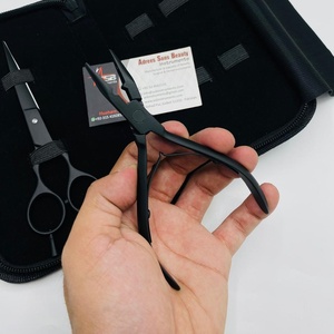 Pince applicateur d'extension de cheveux en microbilles noires mates en gros - Product Image 4