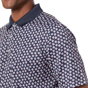 Polo en tissu confortable design unique couleur unie vêtements décontractés hommes polo nouveauté confortable fit hommes polo - Product Image 2