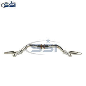 Vollbacken-Rotationsgebiss mit Doppel-Kupferrollen Edelstahl Premium Reittraining Gebiss - Product Image 5