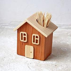 ที่ใส่ไม้จิ้มฟันไม้แบบกะทัดรัดพร้อมฝาเลื่อน ที่เก็บของทำจากไม้ธรรมชาติรักษ์โลกสำหรับโต๊ะอาหาร - Product Image 6