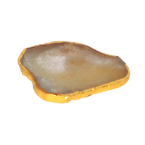 ที่รองแก้วชาทำจากเรซิ่นอาเกตขอบทอง ผลิตในอินเดีย สำหรับใช้ในบ้าน ราคาขายส่งที่ดีที่สุดจากโรงงานในอินเดีย - Product Image 1