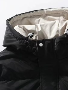 Chaqueta Acolchada para Hombre, Estilo Urbano, Tejido Grueso para Invierno, con Capucha, Diseño Personalizado, Totalmente Personalizable - Product Image 5