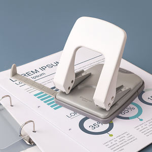 Perforadora de Dos Orificios Comix B2912, Capacidad Máxima de 35 Hojas, Acero Inoxidable, Color Blanco, Orificios de 6 mm, Perforadora de Alta Calidad, Fácil de Usar para Estudiantes Escolares - Product Image 2