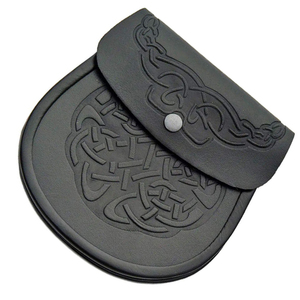 Sporran écossais en cuir fait main de haute qualité en gros avec un design unique, accessoire populaire pour kilt et sac, logo personnalisé - Product Image 2