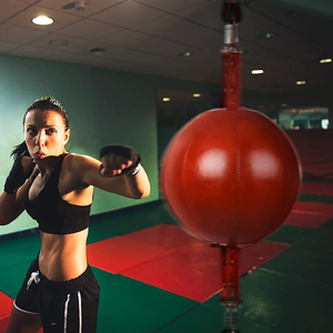 2025 Body Building personnalisation Logo impression fait à la main taux de gros Unique boxe forme ronde Double extrémité sac de boxe - Product Image 5