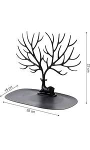 Bandeja de joyería de metal de diseño nuevo y de tendencia con acabado antiguo adecuado para exhibir pulseras, pendientes y relojes - Product Image 4