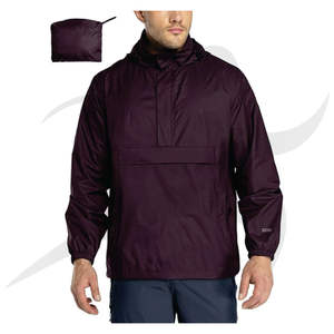 เสื้อกันฝนแบบมีสายคล้องคอและกันน้ำได้ทั้งตัว สำหรับผู้ชายและผู้หญิง เสื้อกันฝนสำหรับตกปลา เสื้อแจ็คเก็ตน้ำหนักเบาสำหรับผู้ชาย - Product Image 1