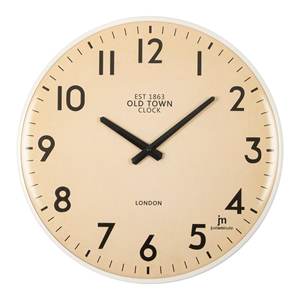 Reloj de pared blanco East 1863 Old Town JUSTAMINUTE 40cm 21560 - Product Image 1