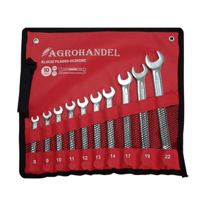 Ensemble 10 pièces en acier inoxydable de qualité industrielle clé mixte métrique 8-22mm panneau de presse finition chromée OEM personnalisable Revekka - Product Image 1