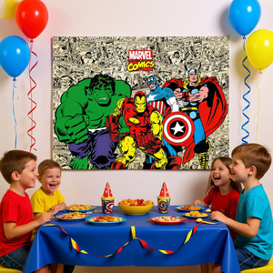 Mantel de Papel de los Vengadores 1.2X1.8M, Juego de 2 Piezas para Decoración de Fiestas - Product Image 3