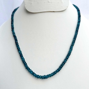 ลอนดอนธรรมชาติสีฟ้า topaz เฉดสี Rondelle ลูกปัดอัญมณีกึ่งมีค่าในราคาขายส่งสําหรับการขายออนไลน์ - Product Image 1