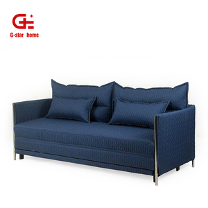 Home Modern <strong>Sofa</strong> <strong>Bed</strong> Fabric Furniture <strong>Sofa</strong> Cum <strong>Bed</strong> Divano Letto Blue and White <strong>Folding</strong> <strong>Sofa</strong> <strong>Bed</strong> - Product Image 4