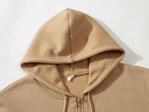 Sweat à capuche zippé pour homme, streetwear moderne sur mesure, de haute qualité, 100% coton mélangé, coupe décontractée pour l'hiver, meilleur prix - Product Image 6
