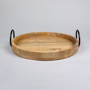 Plateau de service en bois de luxe multifonctionnel durable Advance pour la présentation d'assiettes/plats de collations de mariage d'hôtel à la maison - Product Image 5