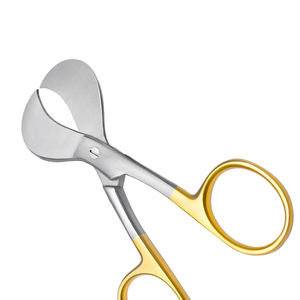 Corde chirurgicale en acier et métal demi-doré Ciseaux à lame droite et tranchante Source d'alimentation manuelle pour la salle d'opération de coupe de cordon ombilical - Product Image 6