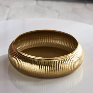 Cuenco redondo de Metal pulido dorado de diseño Simple más vendido, elegante cuenco de latón para servir alimentos y frutas, elegante cuenco para uso doméstico - Product Image 3