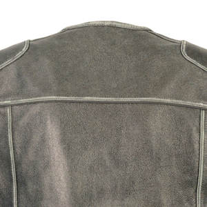 Chaleco de cuero vintage hecho a mano para hombre chaqueta sin mangas de estilo occidental con opciones de marca personalizadas - Product Image 5