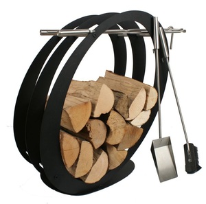 Porte-bûches en fer pour cheminée intérieure à vente chaude avec structure stable et style moderne adapté à la vie en appartement - Product Image 5