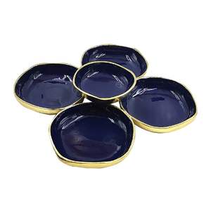 Bol à salade en métal écologique coloré avec finition émaillée colorée, technique personnalisée, bol à chips pour la décoration de la maison, de l'hôtel et des fêtes - Product Image 3