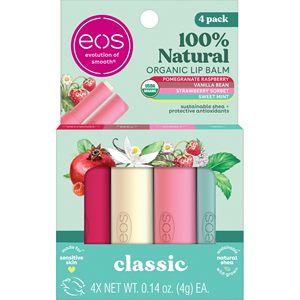 ลิปบาล์มแท่งออร์แกนิคจากธรรมชาติ 100% - รสสตรอเบอร์รี่ซอร์เบต์, วานิลลาบีน, สวีทมิ้นท์ และทับทิมราสเบอร์รี่, ผลิตภัณฑ์ดูแลริมฝีปาก - Product Image 1