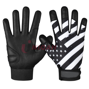 ถุงมือซอฟต์บอลสำหรับผู้ชายและผู้หญิงถุงมือเบสบอลเนื้อนุ่มดีไซน์ธงอเมริกันแบบพรีเมียมจาก USA - Product Image 1