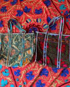 Bolso Tote de Hombro Estilo Boho Vintage Suzani, Bolso de Lona de Algodón Bordado a Mano con Doble Asa, Regalo para Mujer para Uso Diario - Product Image 6