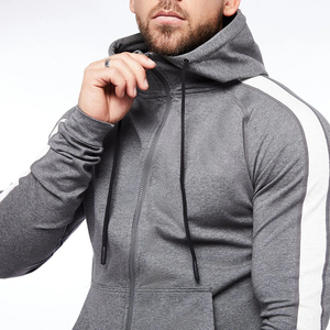 Sweat-shirts à capuche pour hommes personnalisés, de haute qualité, en coton 100%, fermeture éclair intégrale, respirants et confortables - Product Image 3