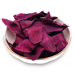 Snack de légumes secs heathy avec des chips de patate douce violettes tranchées sèches de haute qualité de l'usine de confiance supérieure - Product Image 1