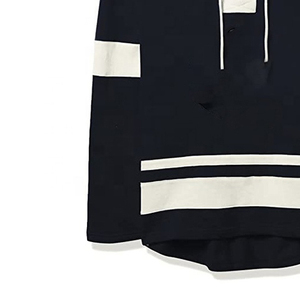 Sweat à capuche universitaire de hockey sur glace pour hommes 100% coton pull thermique pour l'équipe scolaire sweat-shirt d'hiver - Product Image 2