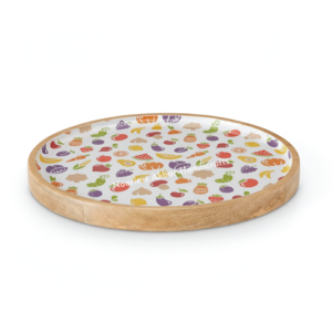 Plato de Madera Elegante y de Alta Calidad para Comer Informalmente, Decoración del Hogar, Platos de Madera para Servir, Decoración de Mesa, Bandeja para Pizza, Venta al por Mayor - Product Image 6