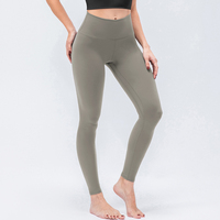 Leggings de Yoga respirants pour femmes de haute qualité couleurs personnalisées court tricoté Spandex Nylon confortable polaire taille pour décontracté