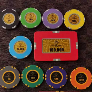 Casino-Quality 14gm Clay Poker <b>Chip</b> with Customised Colour and Logo for Casino Games and Poker <b>Chips</b> <b>Tray</b> - Product Image 3