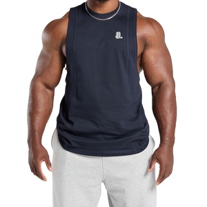 เสื้อกล้ามชายผ่าหน้าแขนกุดผ้าฝ้ายถักลายการ์ตูนสไตล์ไฮสตรีทมัดย้อมสีแฟชั่นดีไซน์รูปกล้ามเนื้อ - Product Image 1