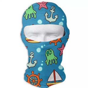 Pasamontañas personalizado de cara completa, cubierta de máscara de esquí de 1 Agujero, cubierta facial de diseñador, tejido de impresión Digital, venta al por mayor, logotipo personalizado, tejido impreso - Product Image 6